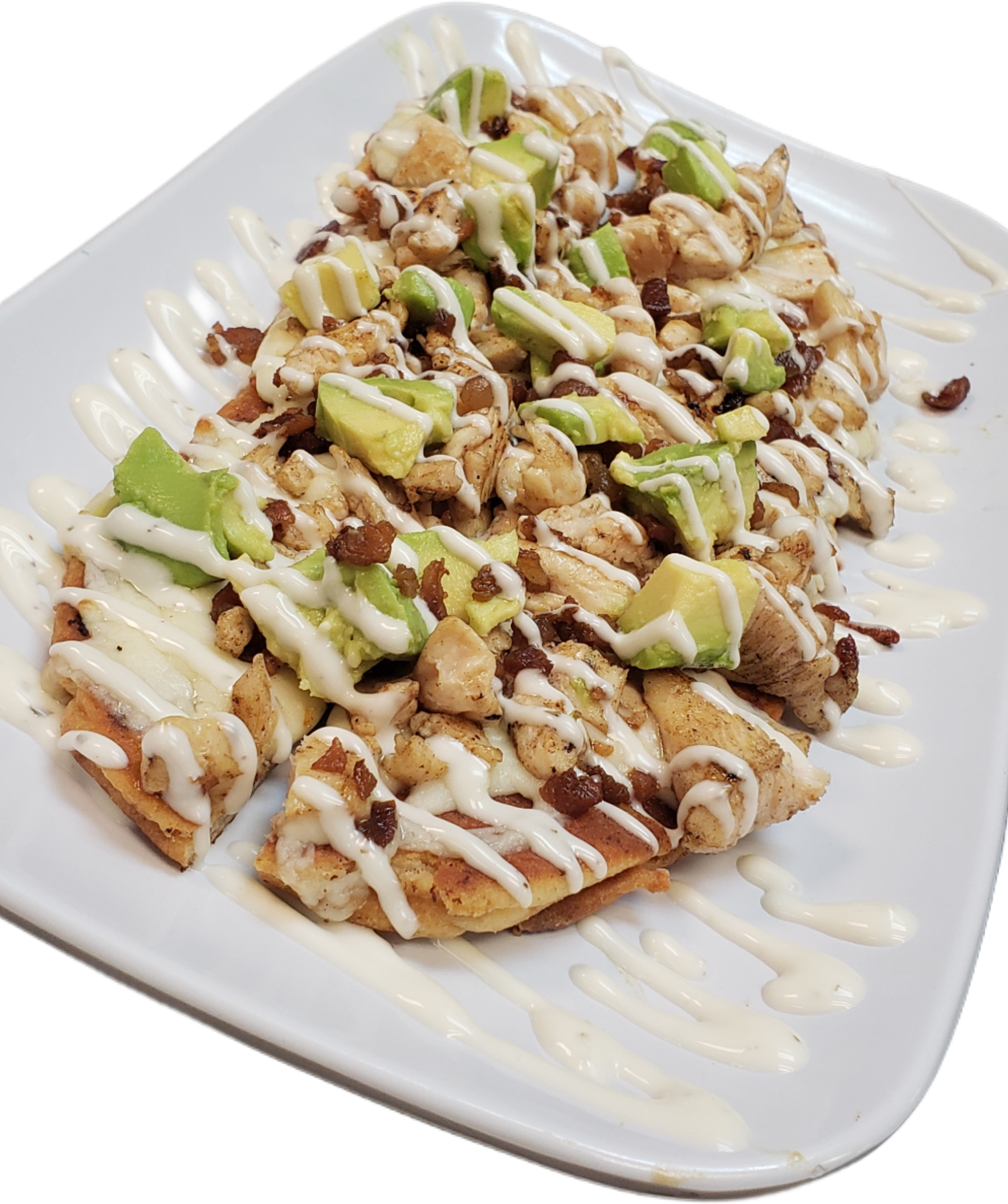 Avocado Chicken Flatbread.