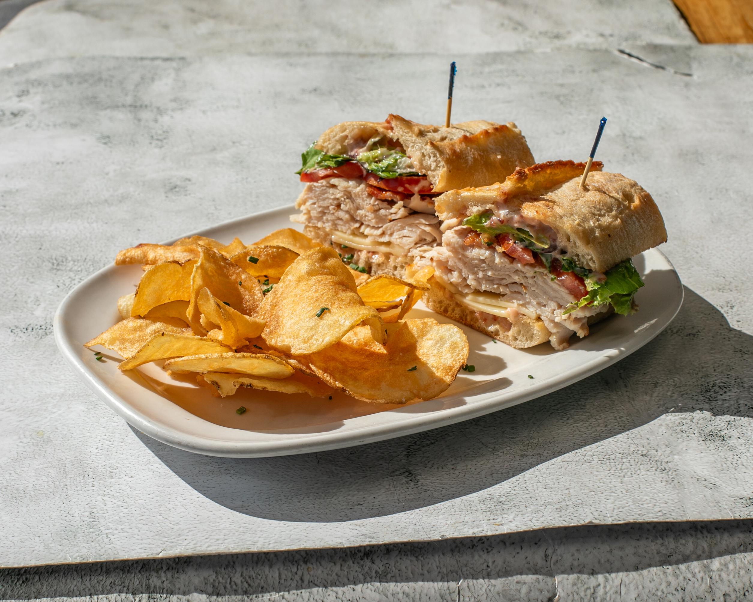 Turkey Cranberry Sandwich.