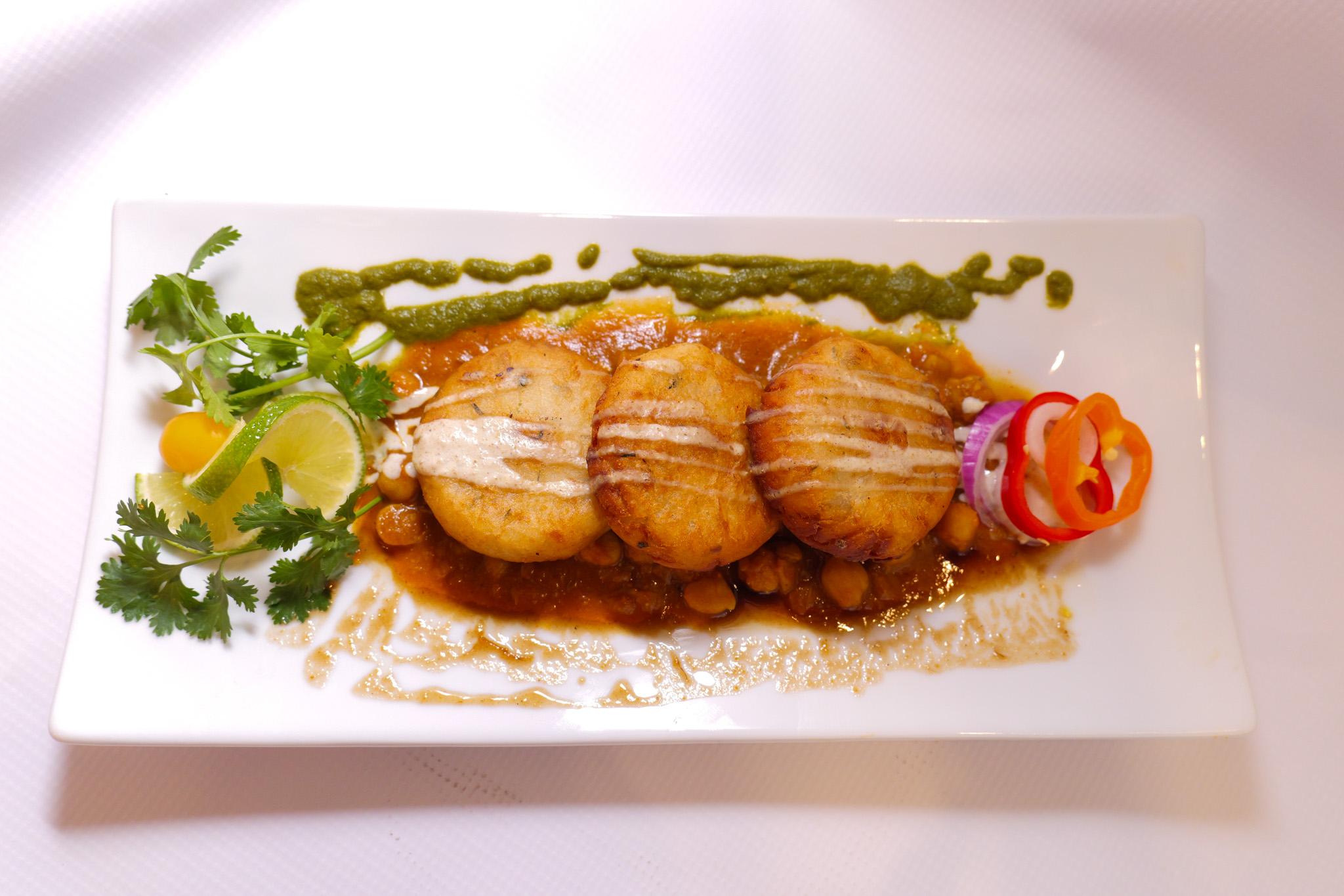 Aloo Tikki Chaat.