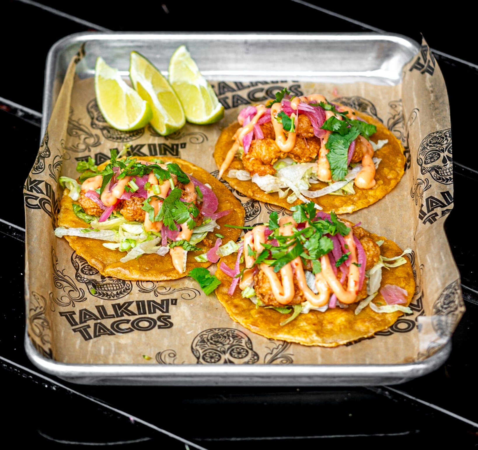 Bang Bang Shrimp Tacos.