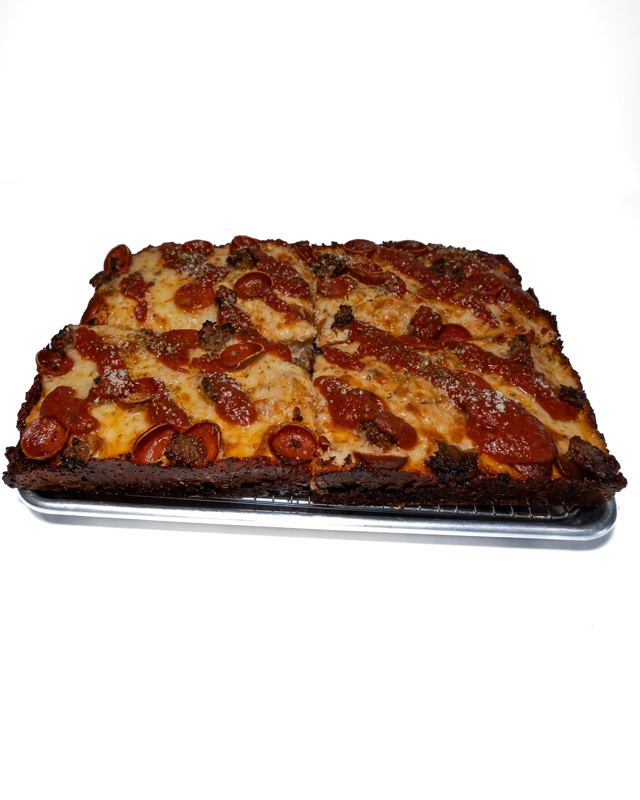 Detroit Hot Honey Pepperoni.