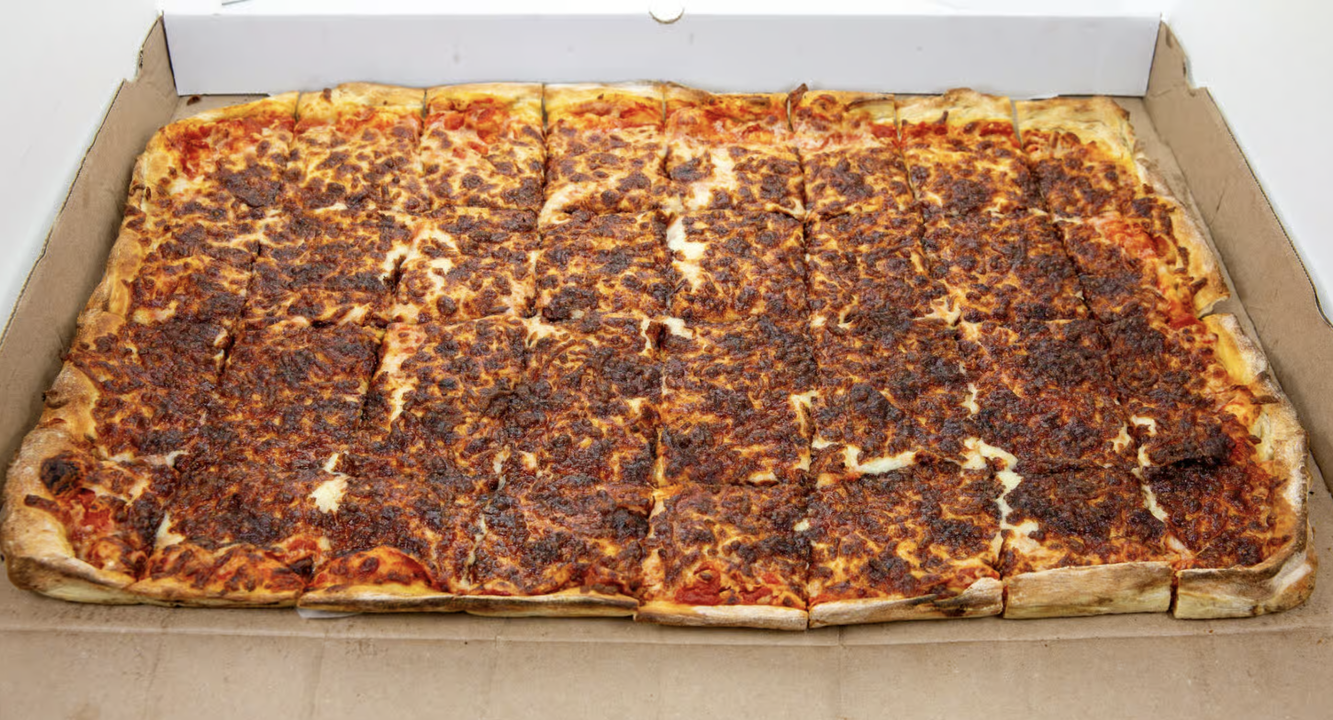 Full sheet pizza  (cheese only).