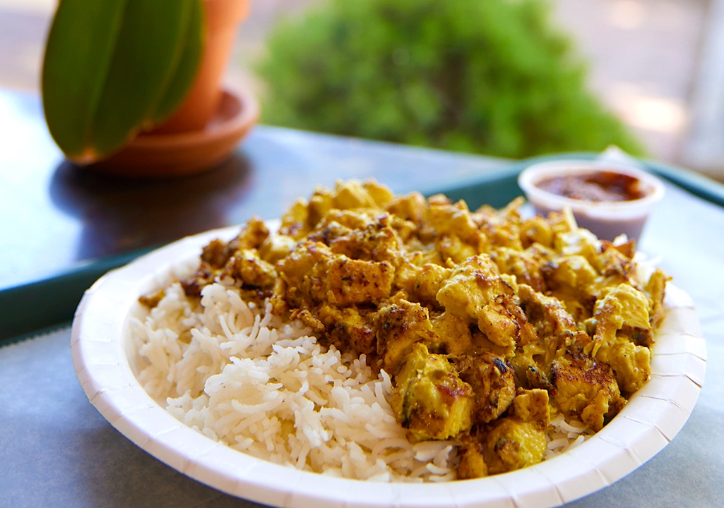 Curry Chicken over Rice.