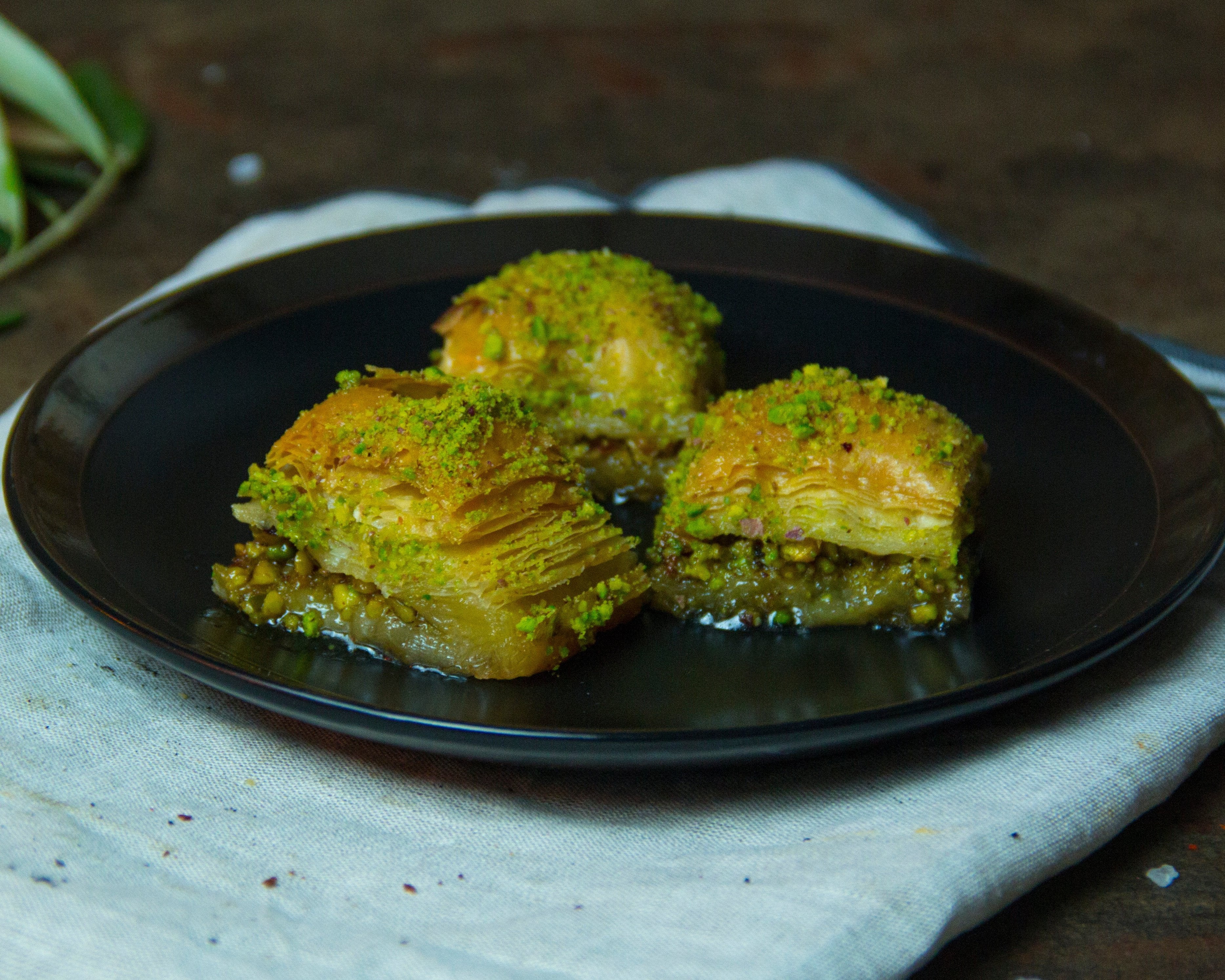 BAKLAVA A LA PISTACHE (3 PIÈCES)