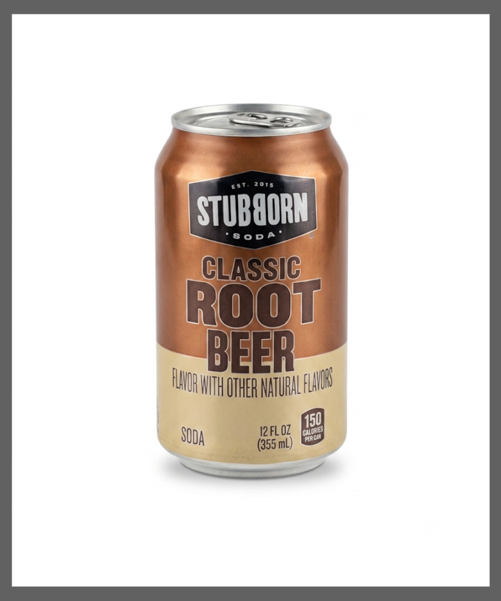 Stubborn Classic Root Beer-12 oz Can.