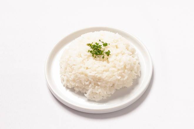 Steamed Jasmine White Rice.