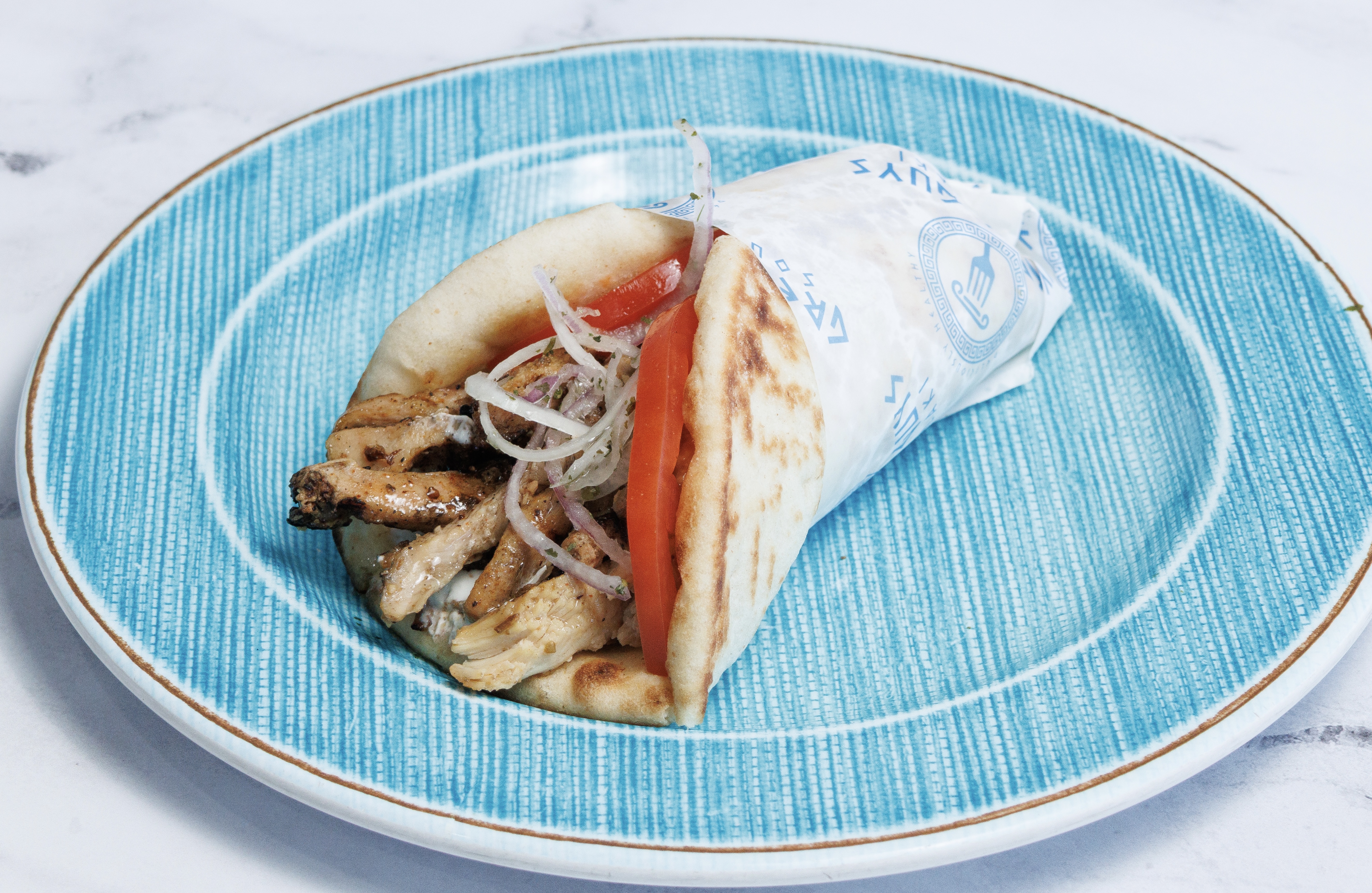 CHICKEN GYRO PITA.