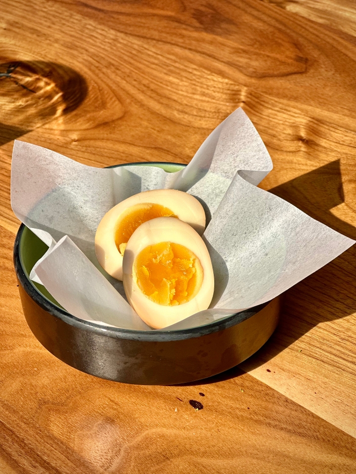Soy Marinated Hard Boiled Egg.