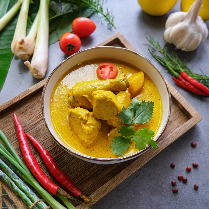 Yellow Curry Chicken.