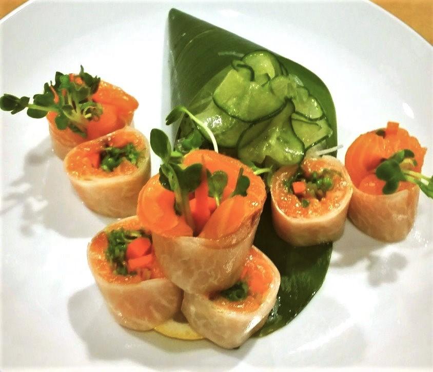 Salmon Radish Wrap.