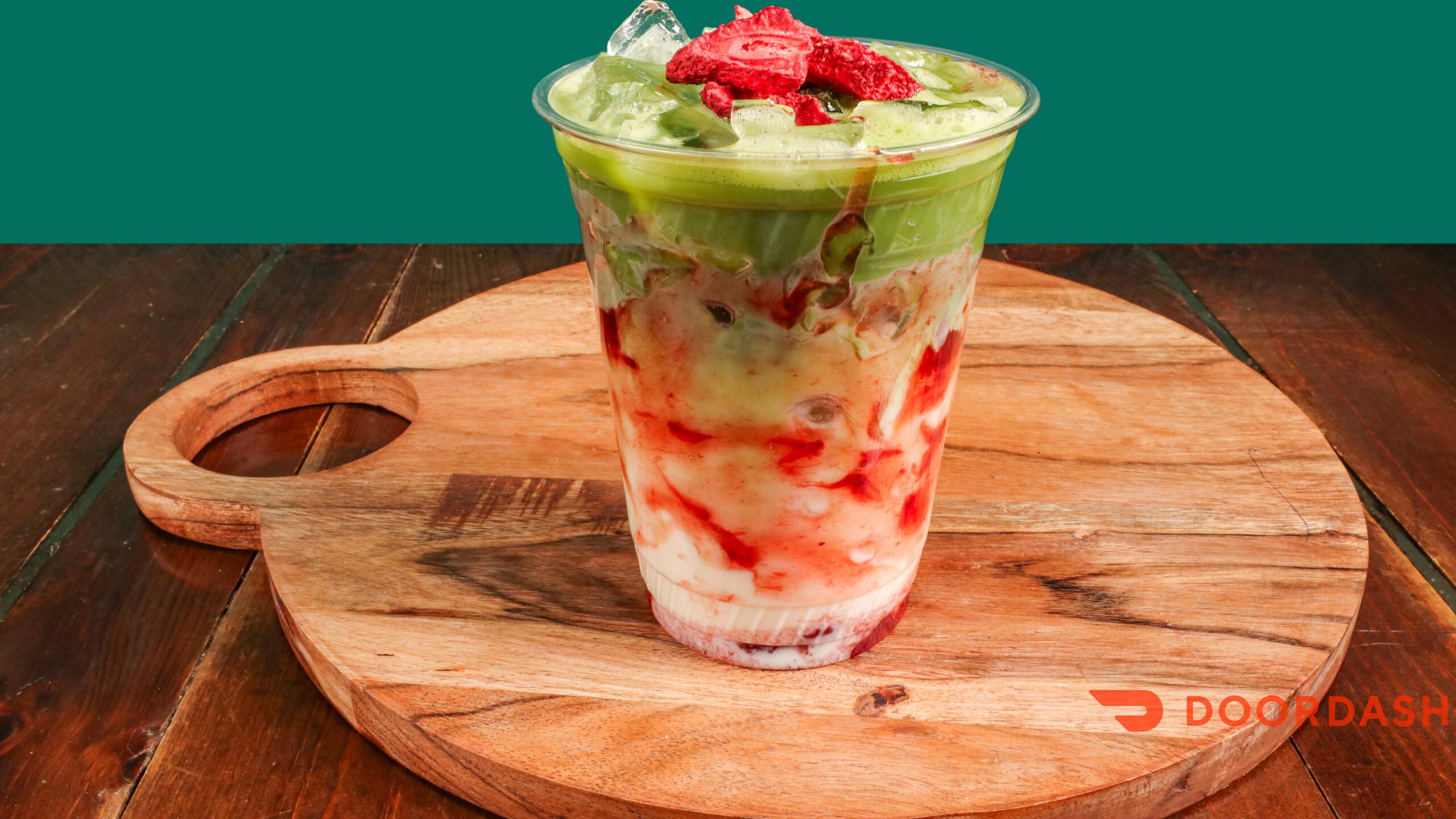 STRAWBERRY MATCHA.