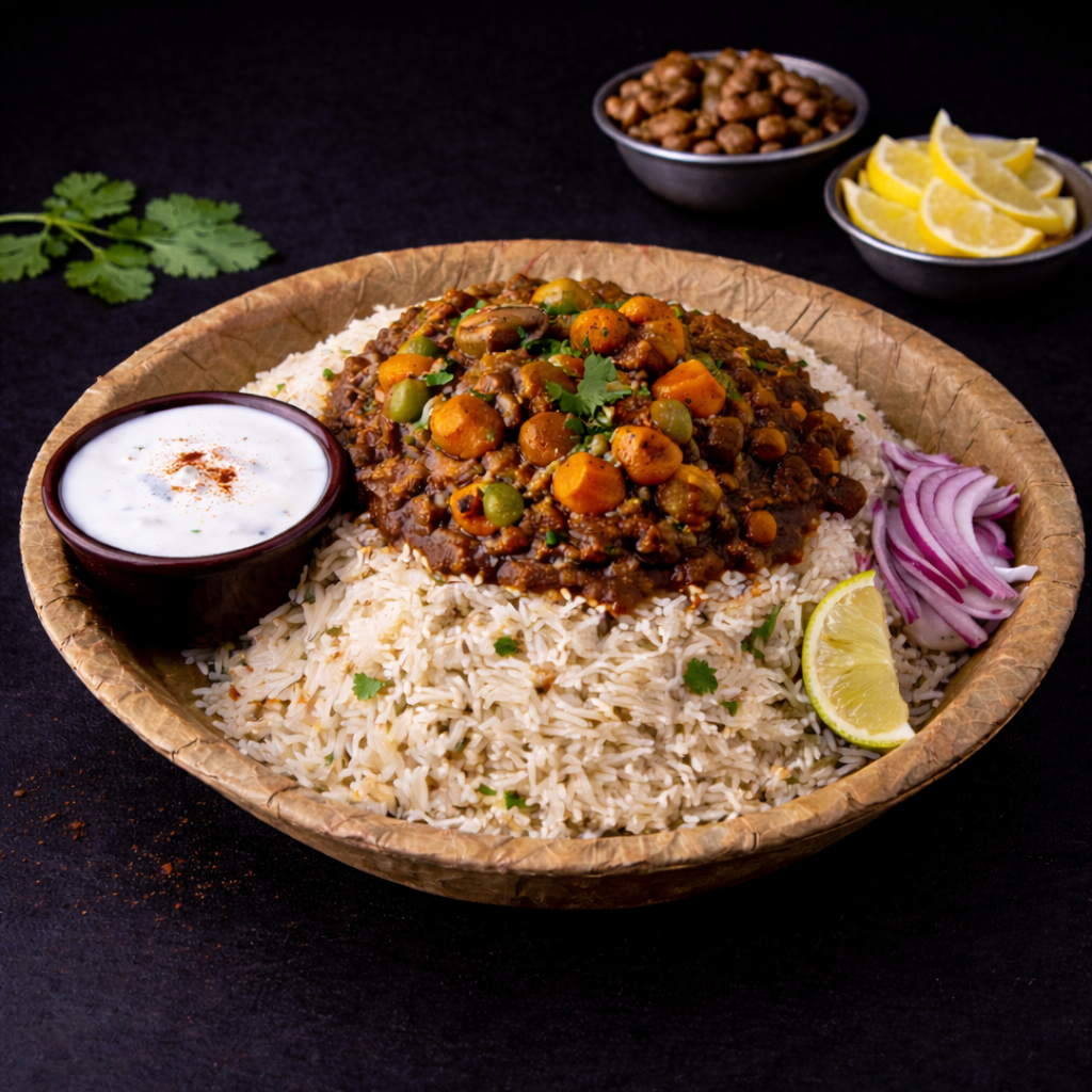 Ulavacharu Vegetable Pulao (Horse Gram Vegetable Pulao).