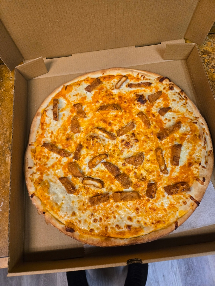 Buffalo Chicken Supreme Pizza.