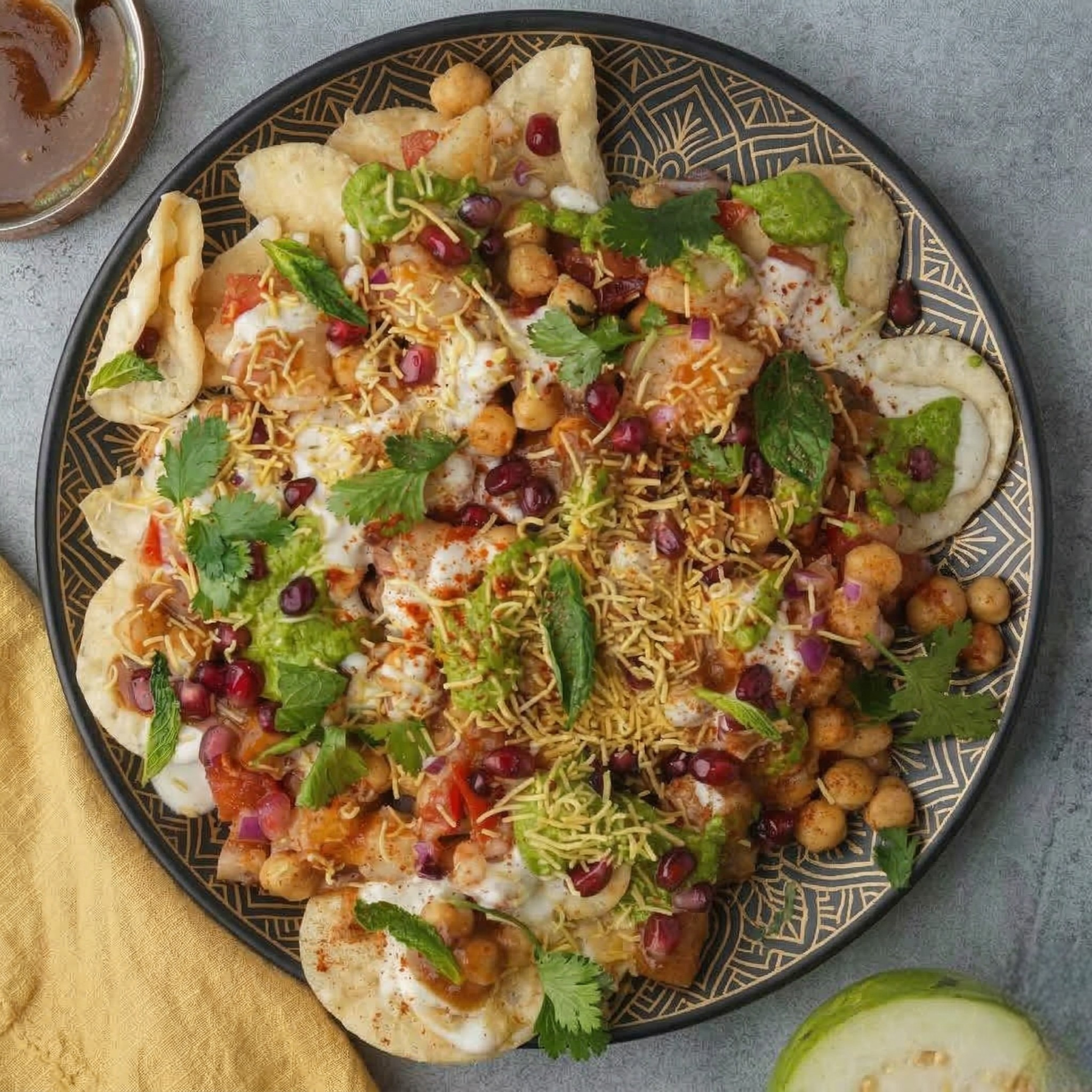 Aloo Papdi Chaat.