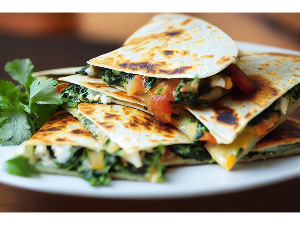 Veggie Quesadilla.