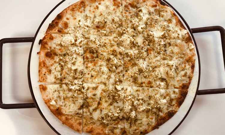 Za'atar & Cheese Flatbread Pizza.