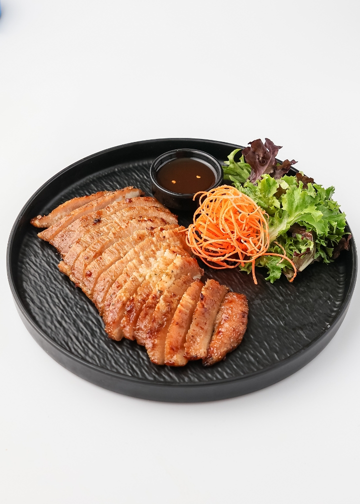 Grilled BBQ Pork Jowl.