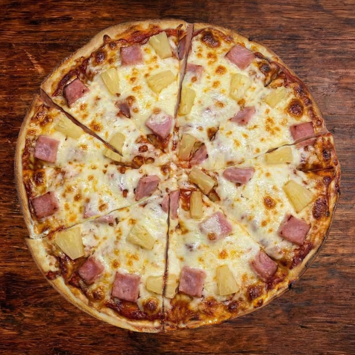 Hawaiian Gluten Free Pizza.