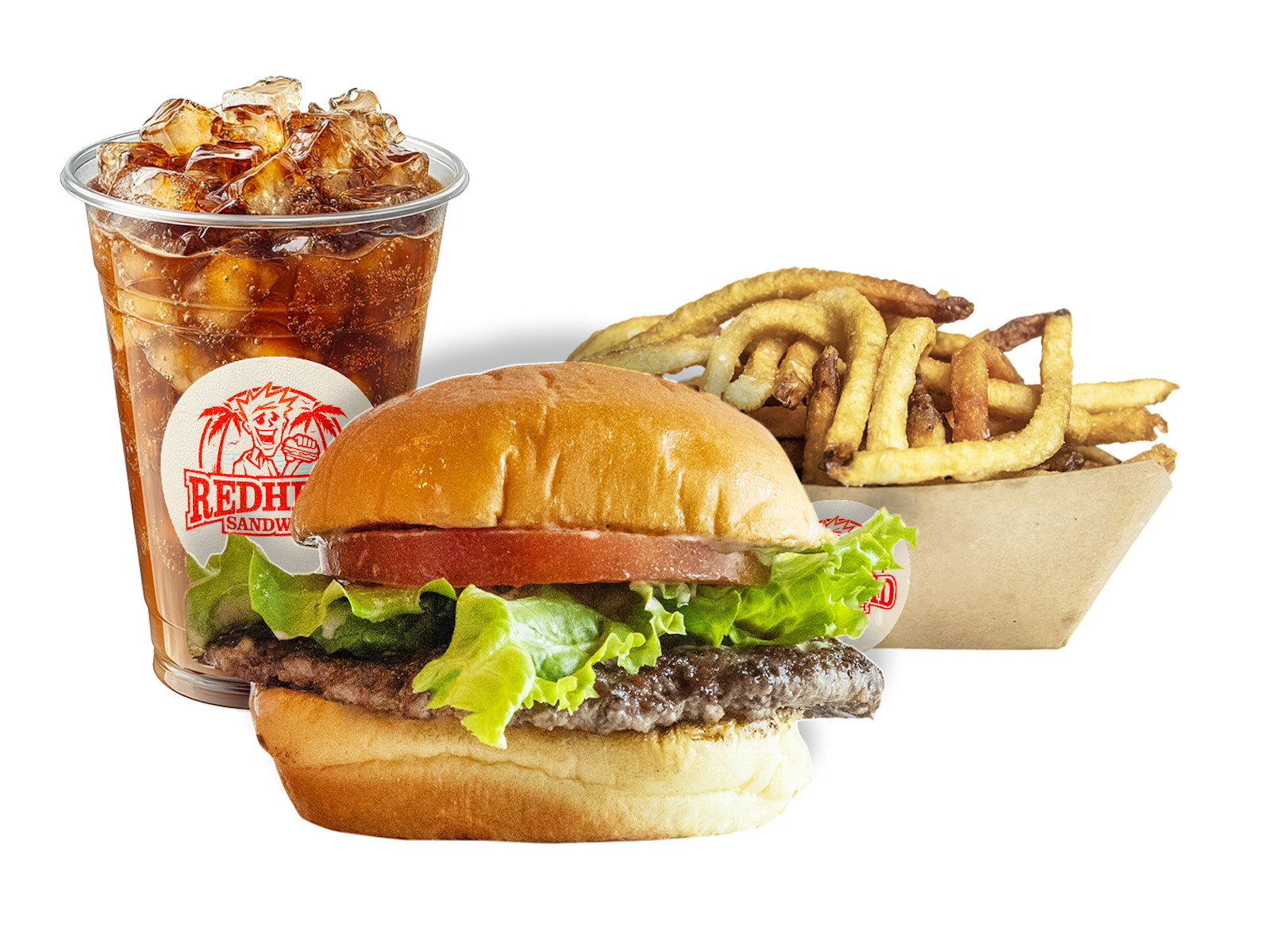 Classic Burger W/ Fries & Drink.