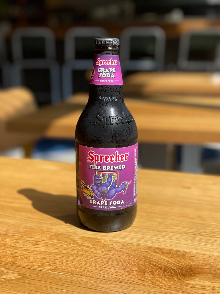 Sprecher Grape Soda.