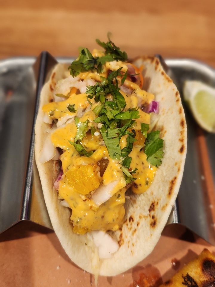 CRISPY SHRIMP TACO.