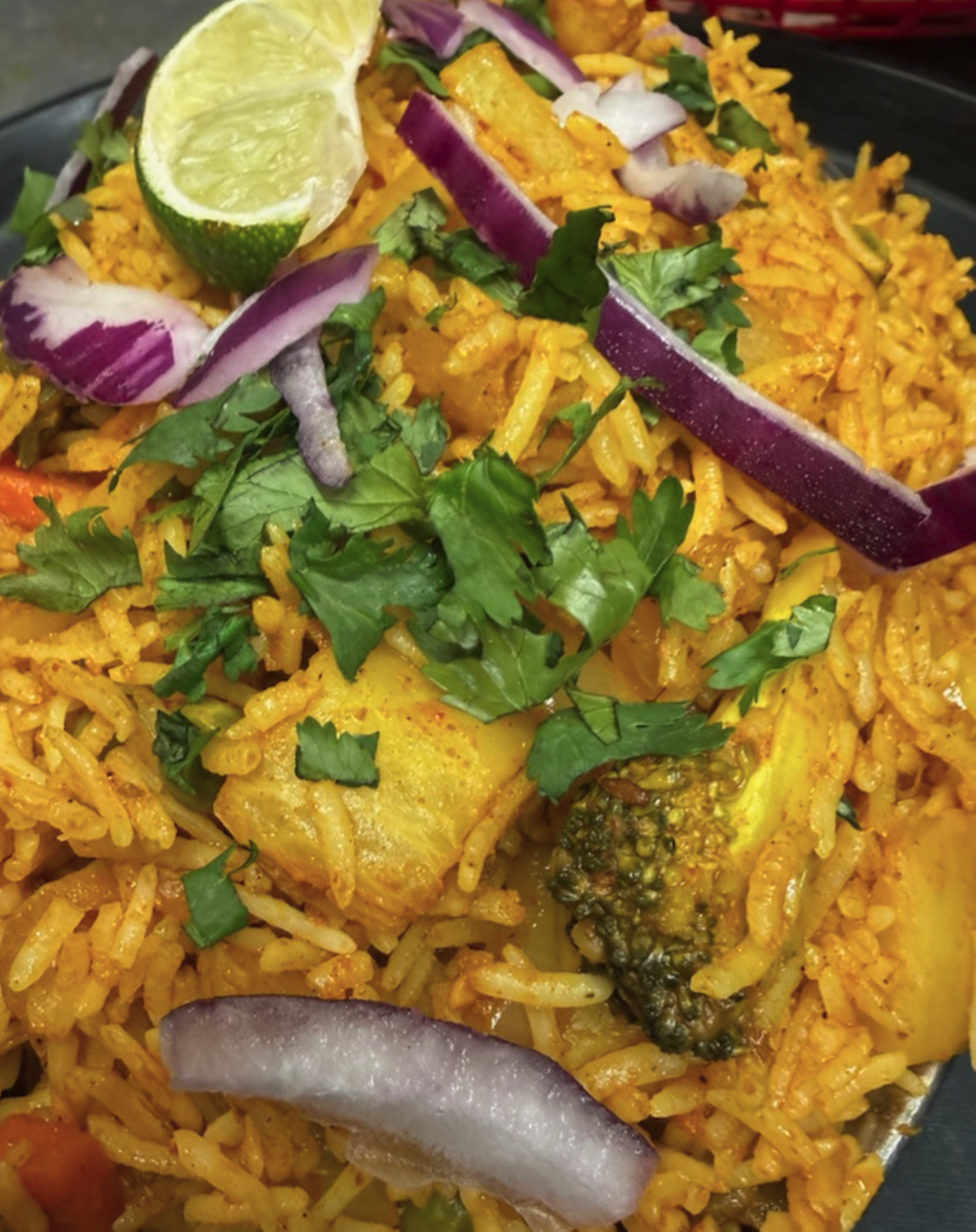 Vegetable Biryani.