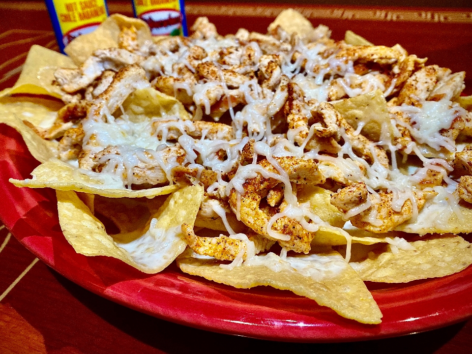 Grilled Chicken Nachos.