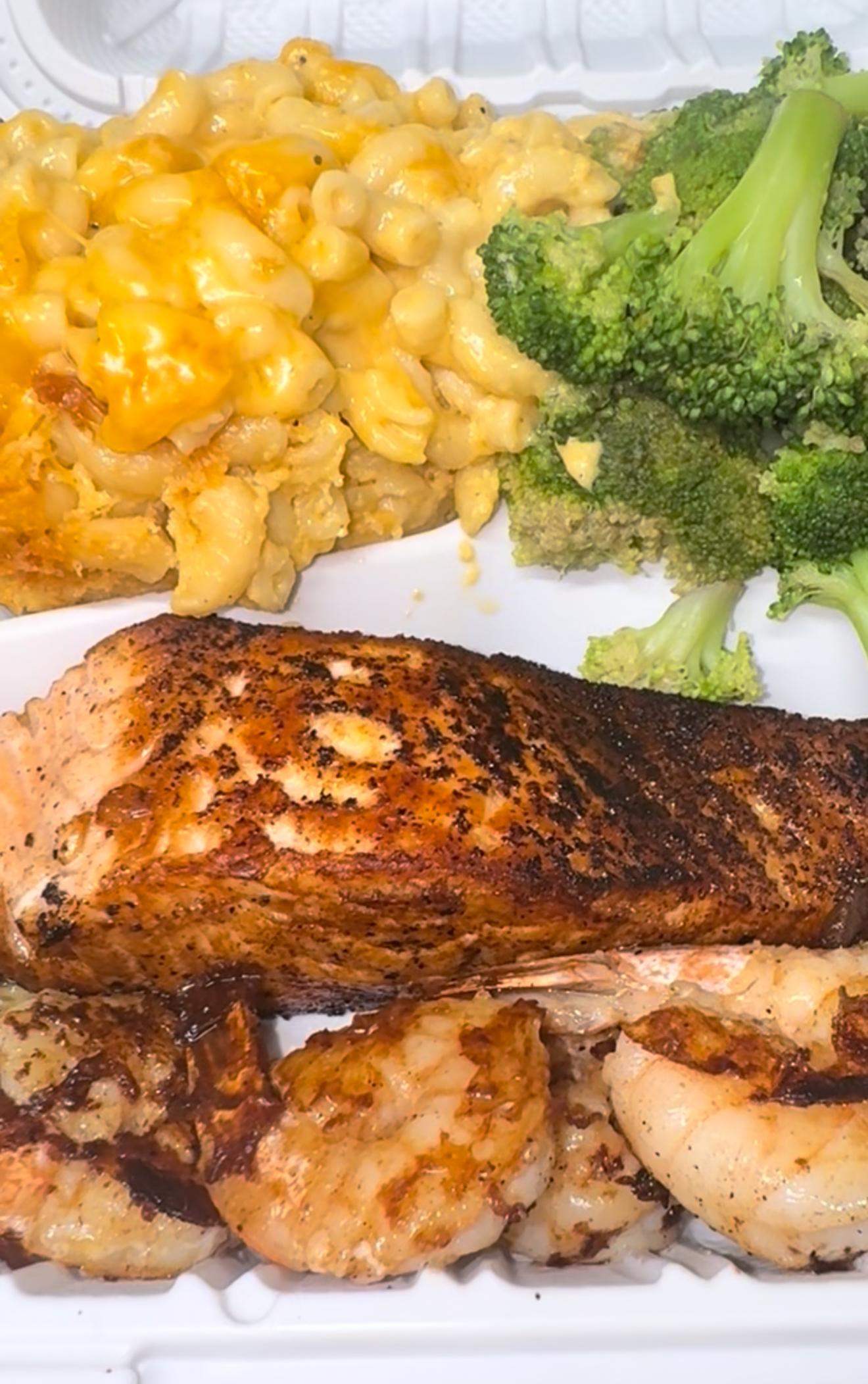 Grilled Salmon Filet Dinner.