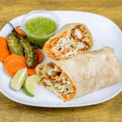 Breaded Fish Burrito.