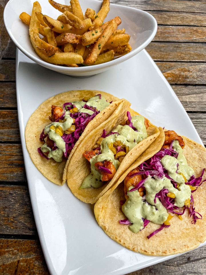 Blackened Shrimp Tacos.