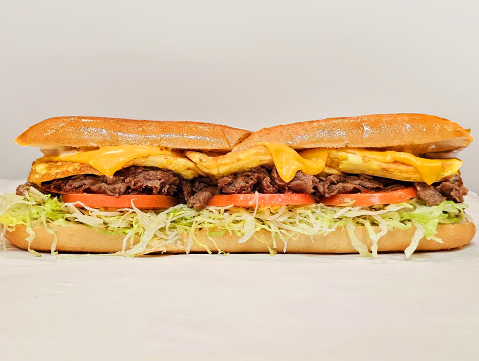 Steak, Egg & Cheese Sub.