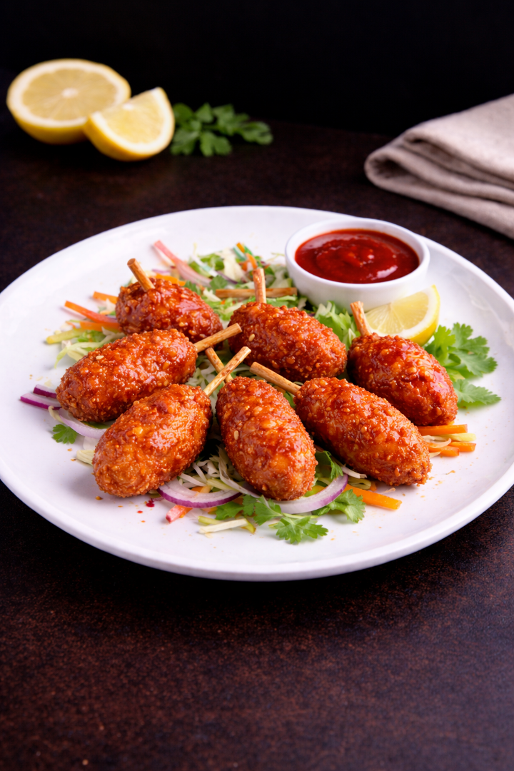 Veg Lollipops (Sauce, 6 pcs).