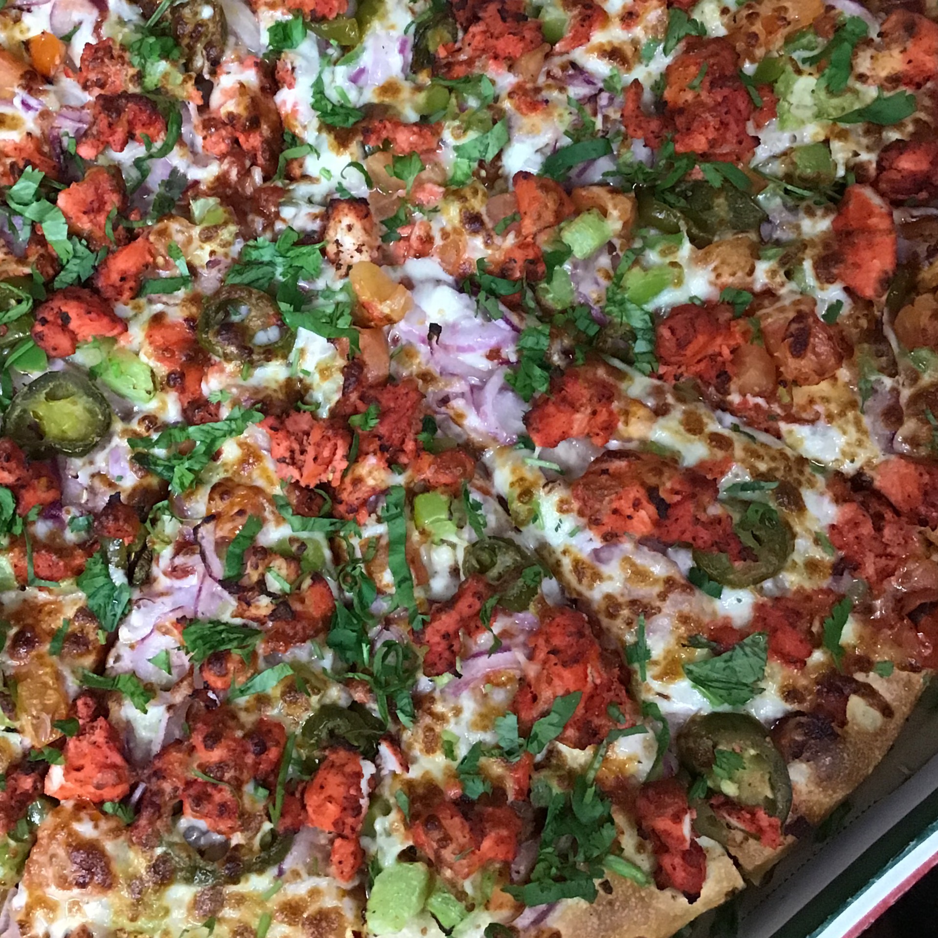 Tandoori Chicken Pizza.