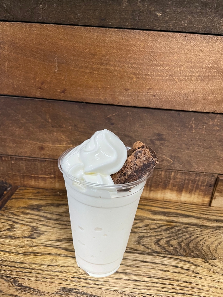 Cookie Dough Brownie Explosion Milkshake.