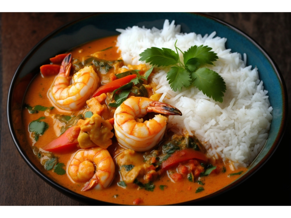 Shrimp Jalfrezi.