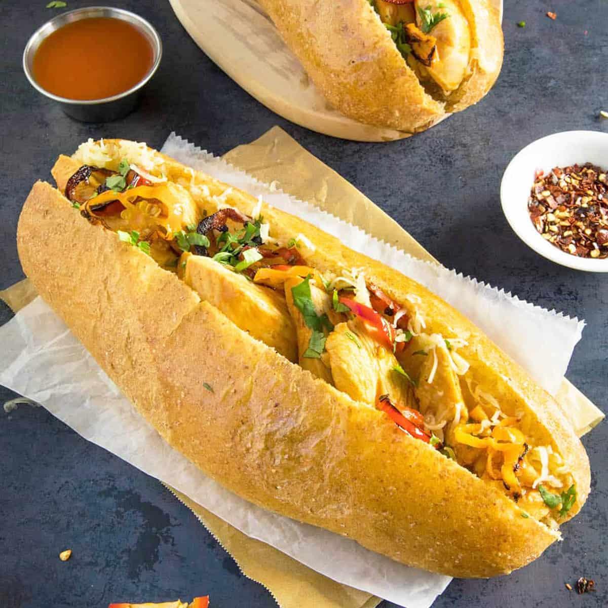 Grilled Chicken Sub.