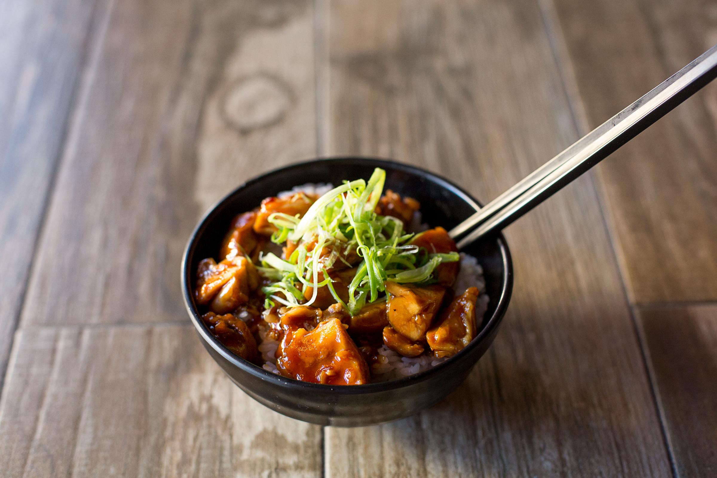 Kids Chicken Teriyaki Bowl.