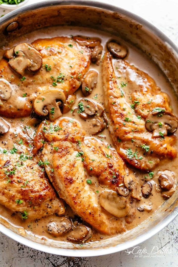 Chicken Marsala.