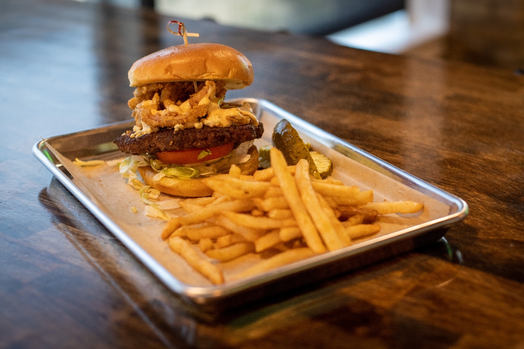 Black and Blue Burger.