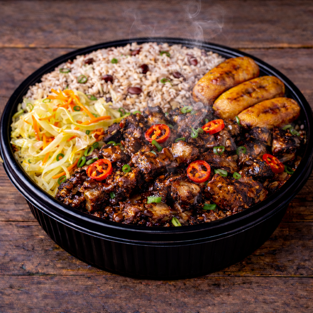 Jerk Pork Meal.
