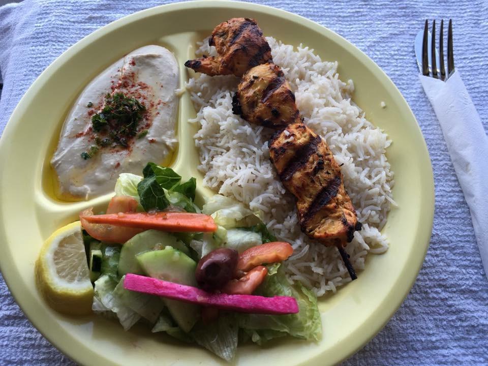 Chicken Kabob Lunch.