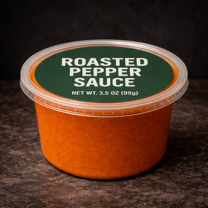 Spicy Roasted Pepper Sauce.