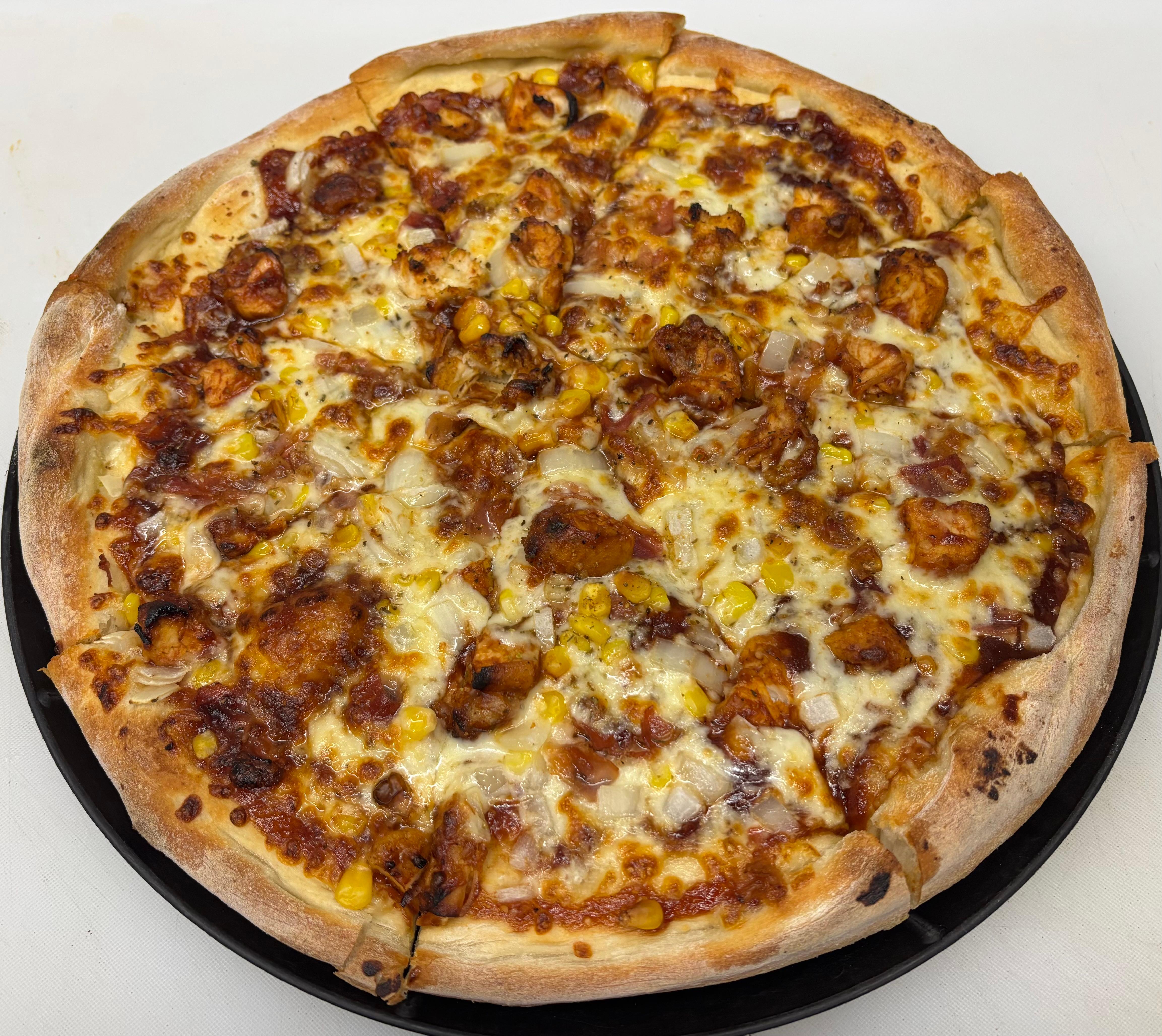 BBQ Chicken Pizza.