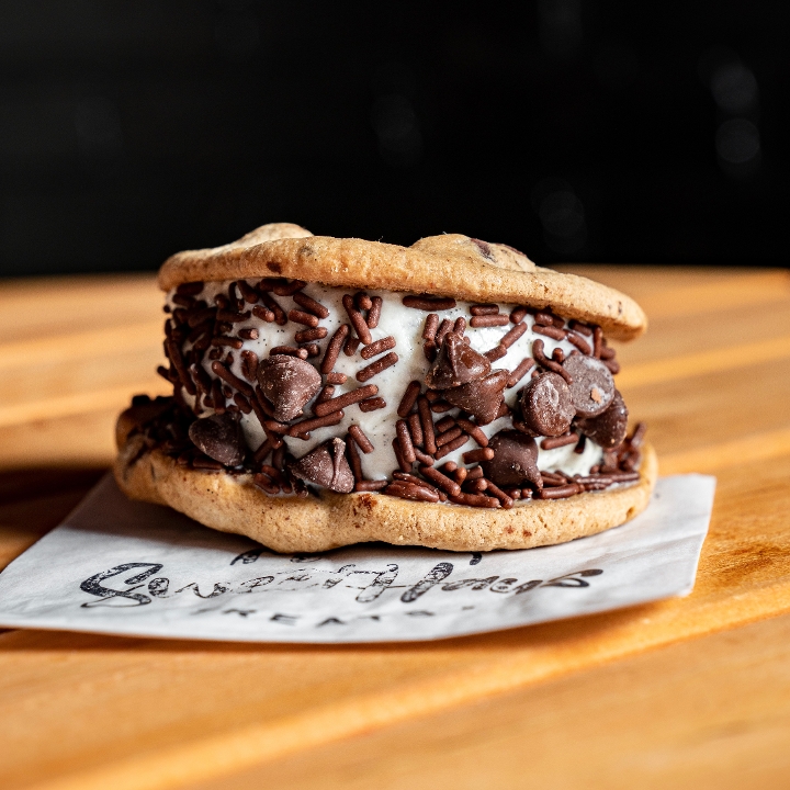 Chocolate Chip Ice Cream Sandwich.