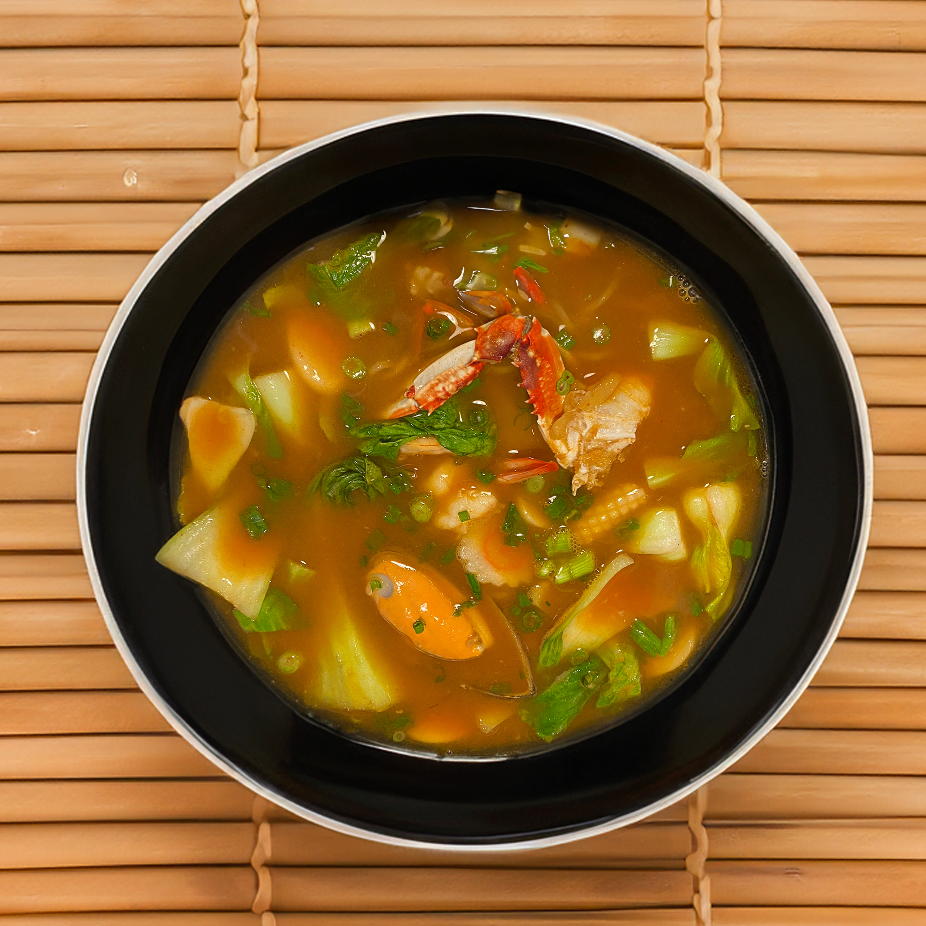 Spicy Seafood Curry Ramen.