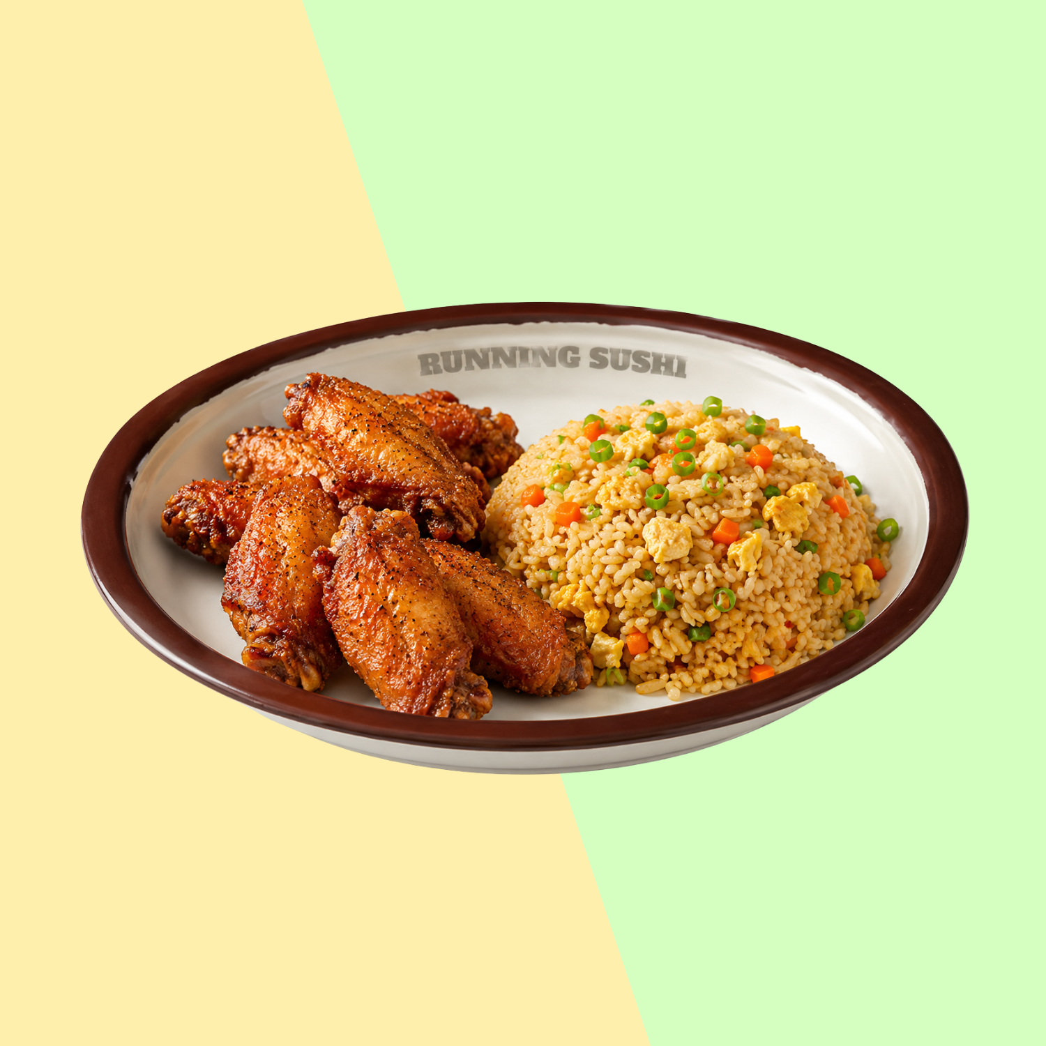 Crispy Wings Rice Bowl.