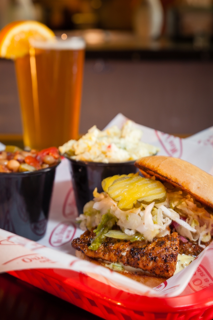 Blackened Mahi Sandwich.