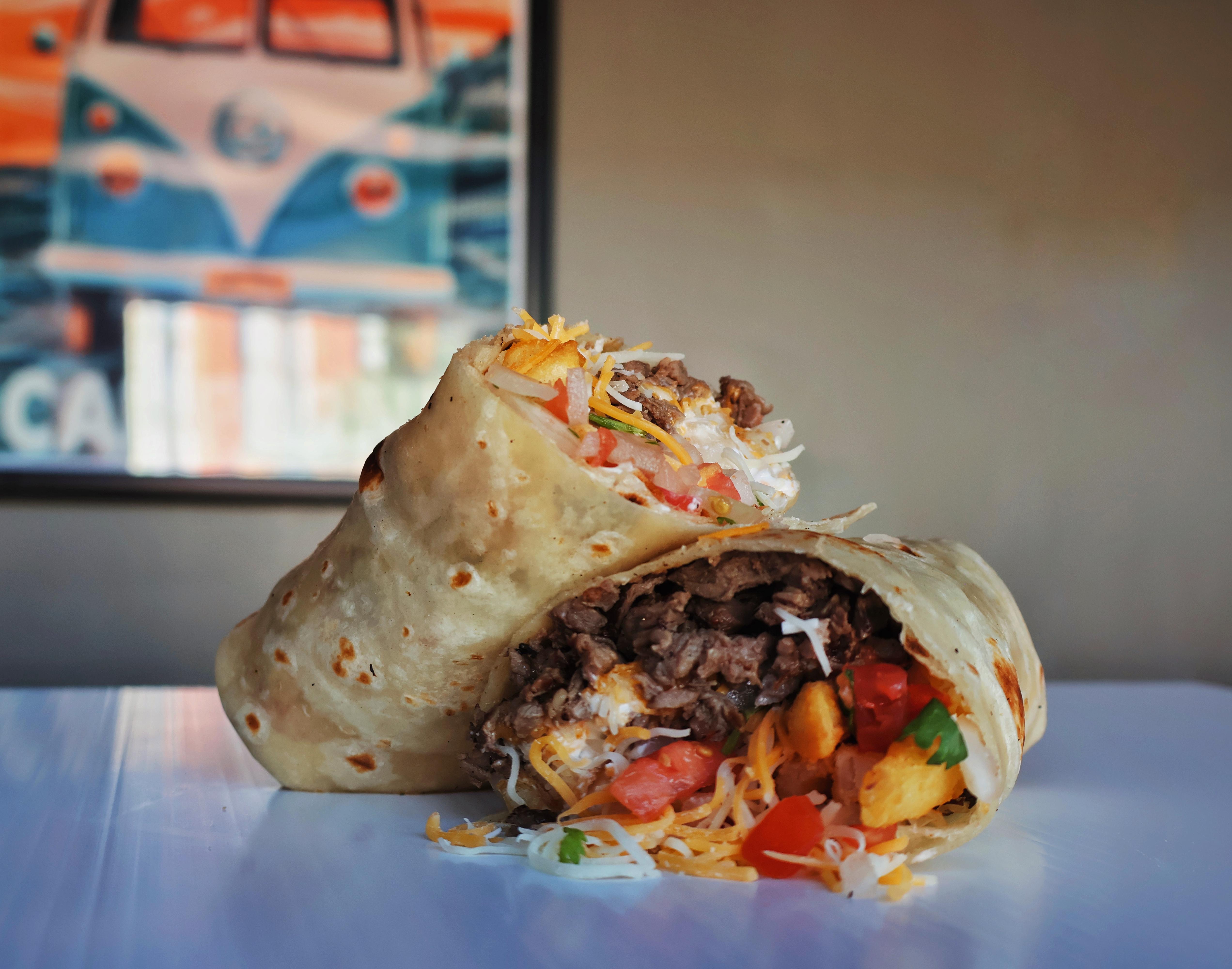 Large CALIFORNIA BURRITO (CARNE ASADA).