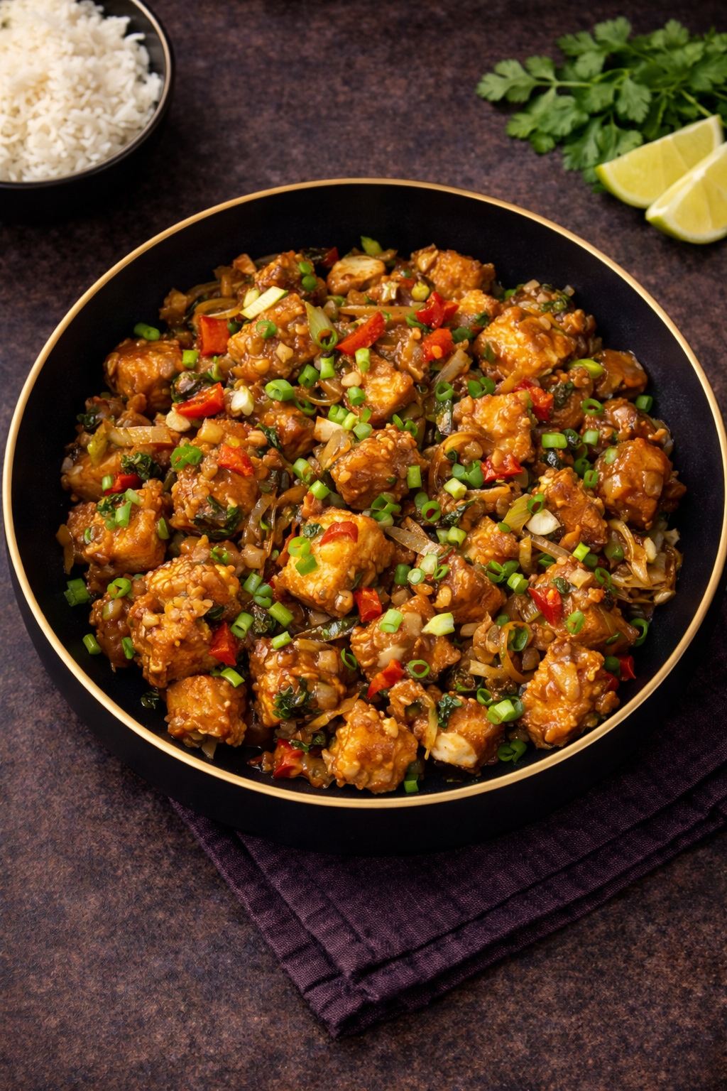 Paneer Manchurian.