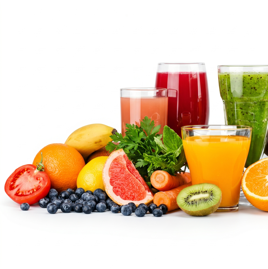 Jugo natural en agua.